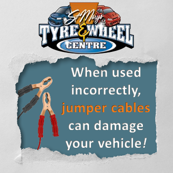 Using jumper leads incorrectly can damage your vehicle's computer | St Marys Tyre and Wheel Centre