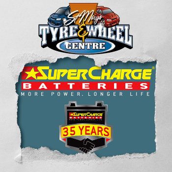 SuperCharge Batteries have been manufacturing for over 35 years | St Marys Tyre and Wheel Centre