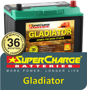 The Gladiator 4WD battery has a 36 month national replacement warranty | St Marys Tyre and Wheel Centre