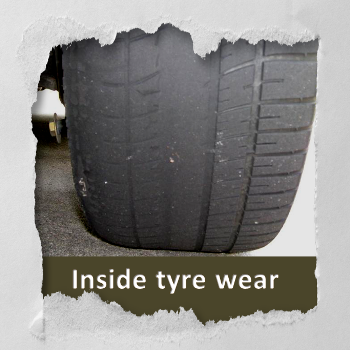 With this much inside wear on this tyre it's only good for recycling.